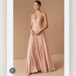 Jenny Yoo Kinsley Dress in Whipped Apricot